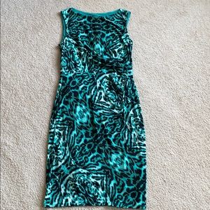 NWT Anne Klein Animal Print Sleeveless Dress 6